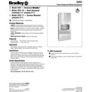Bradley 2297-00 Combination Towel Dispenser/Waste Receptacle, Recessed-Mounted, Stainless Steel