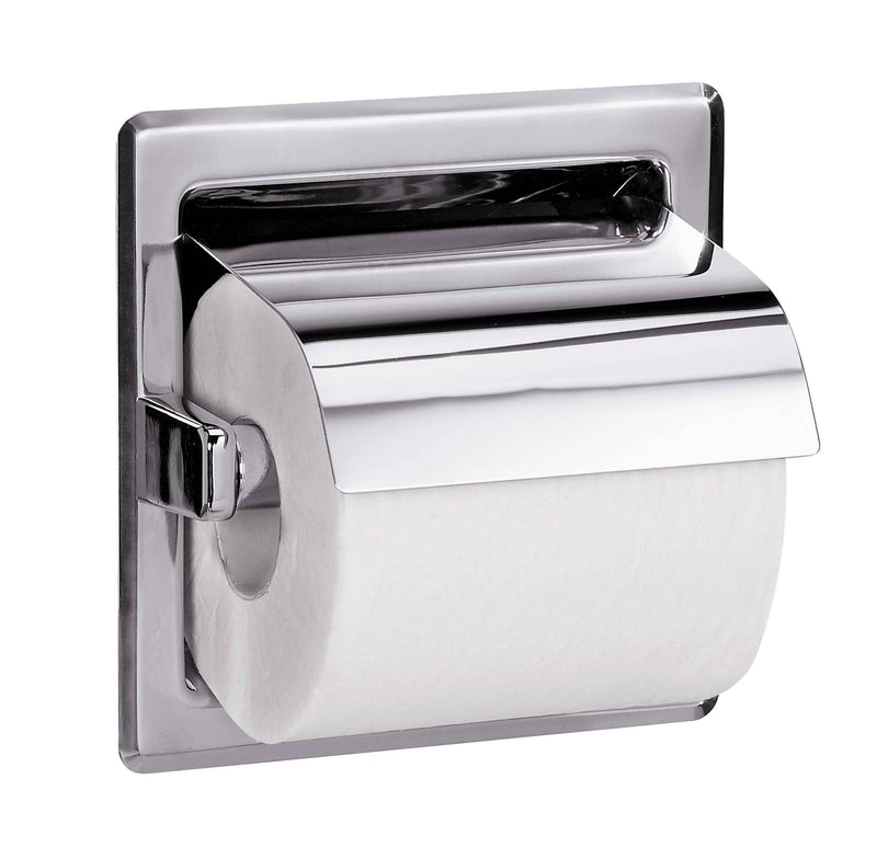 Bradley 5103-00 Commercial Toilet Paper Dispenser, Surface-Mounted, Stainless Steel w/ Bright-Polished Finish - TotalRestroom.com