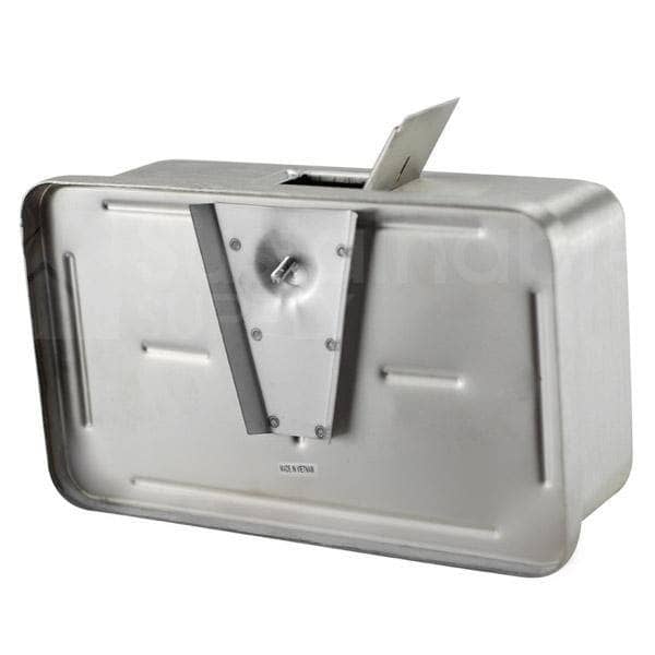 Bradley 6542 Commercial Liquid Soap Dispenser, Surface-Mounted, Manual-Push, Stainless Steel - 40 Oz - TotalRestroom.com