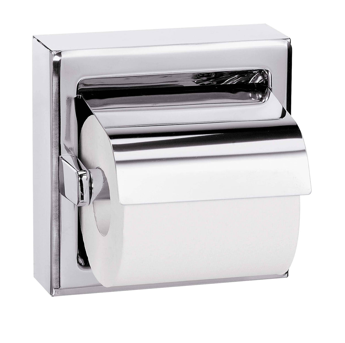 Bradley 5106-00 Commercial Toilet Paper Dispenser, Surface-Mounted, Stainless Steel w/ Bright-Polished Finish - TotalRestroom.com