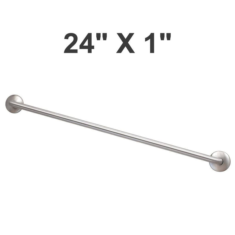 Bradley 8520-001240 Commercial Grab Bar, 1" Diameter x 24" Length, Stainless Steel - TotalRestroom.com