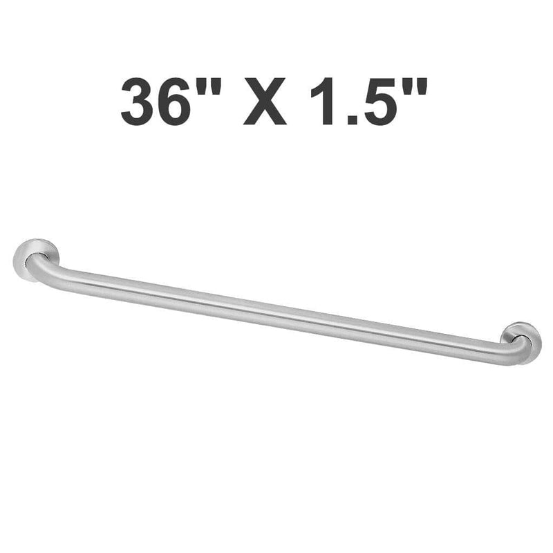 Bradley 8120-001360 Commercial Grab Bar, 1-1/2" Diameter x 36" Length, Stainless Steel - TotalRestroom.com