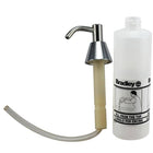Bradley 6322-00 Commercial Liquid Soap Dispenser, Countertop Mounted, Manual-Push, Stainless Steel - 2.5