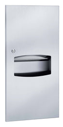 Bradley 2297-11 Combination Towel Dispenser/Waste Receptacle, Surface-Mounted, Stainless Steel - TotalRestroom.com