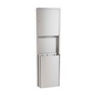 Bradley 234-11 Commercial Paper Towel Dispenser/Waste Receptacle, Surface-Mounted, Stainless Steel - TotalRestroom.com