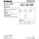 Bradley 9953-00 Commercial Mop & Broom Holder, 24" L x 4" H, Stainless Steel