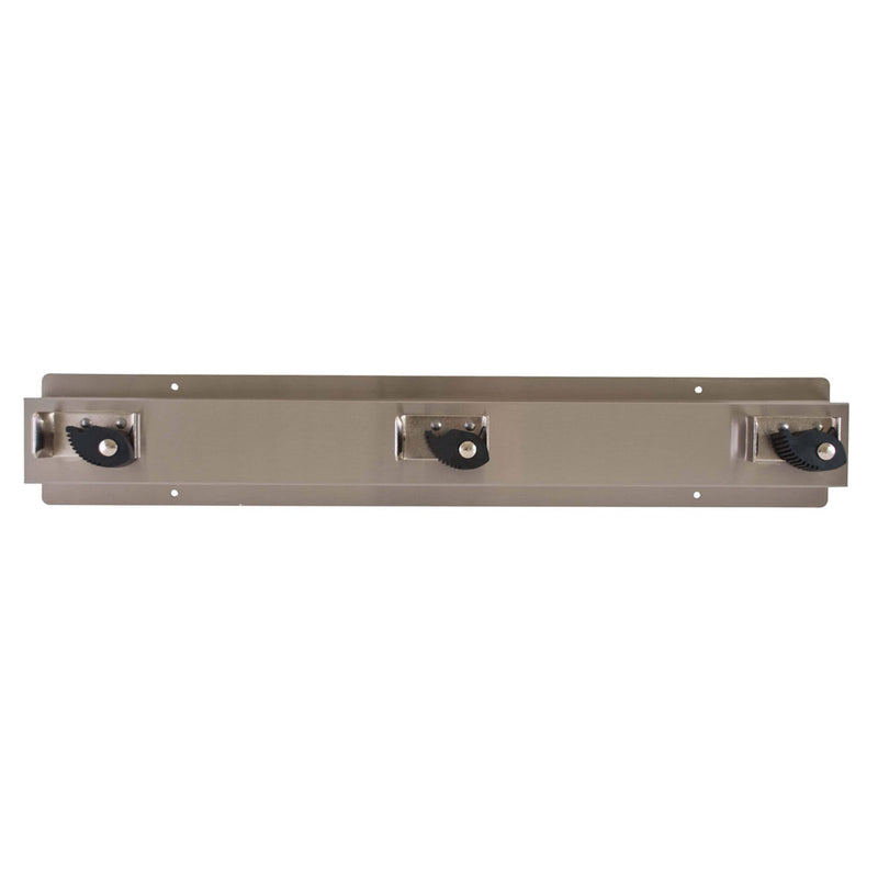 Bradley 9953-00 Commercial Mop & Broom Holder, 24" L x 4" H, Stainless Steel