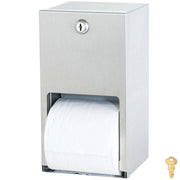 Bradley 5402-00 Commercial Toilet Paper Dispenser, Surface-Mounted, Stainless Steel w/ Satin Finish