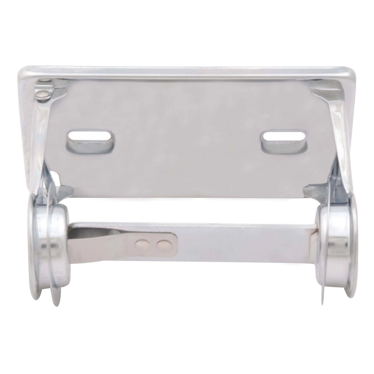 Bradley 5054 Commercial Toilet Paper Dispenser, Surface-Mounted, Zinc w/ Nickel Finish