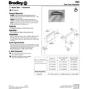 Bradley BX-Seat Cover Dispenser, Recessed Mounting (Straight Opening, No Longer "Hanger Type"), 584-00