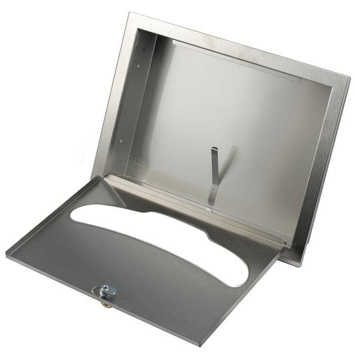 Bradley 584-00, Commercial BX-Seat Cover Dispenser, 15-3/4" W x 11-3/8" H x 2-3/4" D, Stainless Steel - TotalRestroom.com