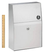 Bradley BX 4722-150000 Commercial Restroom Sanitary Napkin Disposal, Surface-Mounted, Stainless Steel