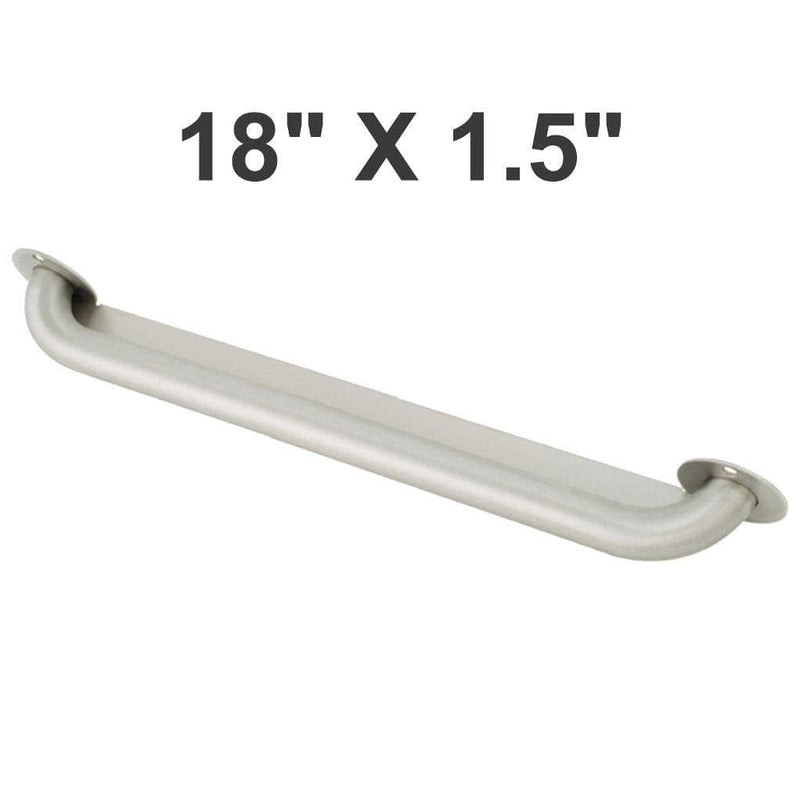 Bradley SA70-001180 Commercial Grab Bar, 1-1/2" Diameter x 18" Length, Stainless Steel - TotalRestroom.com