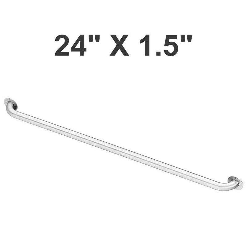 Bradley SA70-00124 Commercial Grab Bar, 1-1/2" Diameter x 24" Length, Stainless Steel - TotalRestroom.com