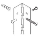 Bradley HDWTS0197 Toilet Partition Continuous Piano Hinge, Stainless Steel - TotalRestroom.com