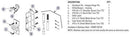 Bradley HDWP-SD1IH Toilet Partition Door Hardware Kit, In-Swing for use with Bradley 1" Panels - TotalRestroom.com