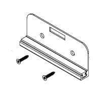 Bradley HDWP-A0030 Toilet Partition One Ear Flat Strike/Keeper, In-Swing for use with Bradley 1" Panels - TotalRestroom.com