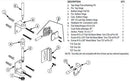 Bradley SD1-FSH Toilet Partition Door Hardware Kit, Stainless Steel for use with Bradley 1" Panels - TotalRestroom.com