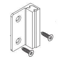 Bradley HDWT-Z0193 Toilet Partition Flat Strike/Keeper for Surface-Latch Doors Only - TotalRestroom.com