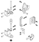 Bradley SD1-SLFSHC Toilet Partition Steel Door Hardware Kit, Surface-Latch for use with Bradley 1" Panels - TotalRestroom.com