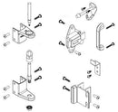 Bradley SD1-SLWSHC Toilet Partition Door Hardware Kit, Surface-Latch, Wrap A, Stainless Steel - TotalRestroom.com