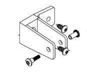Bradley HDWC-S0016 Toilet Partition Pilaster/Panel F Bracket Kit, Stainless Steel - TotalRestroom.com