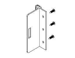 Bradley HDWP-A0120 Toilet Partition One Ear Strike/Keeper, In-Swing for use with Bradley 1" Panels - TotalRestroom.com
