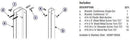 Bradley HDWP-S0056 Toilet Partition Steel Ending Panel Hardware Kit, Stainless Steel - TotalRestroom.com