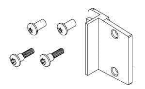 Bradley HDWC-S0052 Toilet Partition Strike/Keeper, Out-Swing, Stainless Steel - TotalRestroom.com