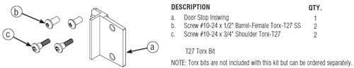 Bradley HDWC-S0052 Toilet Partition Strike/Keeper, Out-Swing, Stainless Steel - TotalRestroom.com