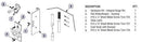 Bradley AD7IH1 Toilet Partition Door Hardware Kit, One-Ear Flat Strike, In-Swing for use with Bradley 1" Panels - TotalRestroom.com