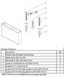Bradley HDWP-S0451-04 Toilet Partition Shoe & Mounting Kit for use with Bradley 1" Panels - TotalRestroom.com