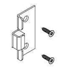 Bradley HDWC-S0031 Toilet Partition Flat Strike/Keeper, Out-Swing for use with Bradley 1/2" Panels - TotalRestroom.com