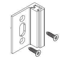 Bradley HDWT-S319 Toilet Partition Flat Strike/Keeper, Stainless Steel for use with Bradley 1" Panels - TotalRestroom.com