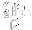 Bradley HDWP-AD9IH Toilet Partition ADA Door Hardware Kit, In-Swing for use with Bradley 1" Panels - TotalRestroom.com