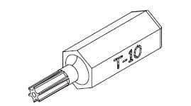 Bradley HW0037 Toilet Partition Torx Bit T10 for use with Bradley 1
