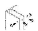 Bradley HDWC-S0451-06 Toilet Partition Continuous Pilaster F Bracket Kit, Aluminum - TotalRestroom.com