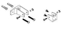 Bradley HDWT-Z2PE Toilet Partition End Panel Hardware Kit, In-Swing for Bradley 1" Panels - TotalRestroom.com