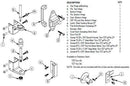 Bradley ZD2-SLFS Toilet Partition Hardware Kit, Surface-Latch for Bradley 1" Panels - TotalRestroom.com