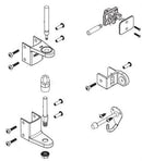 Bradley HDWT-SD1 Toilet Partition Door Hardware Kit, In-Swing for Bradley 1" Panels - TotalRestroom.com