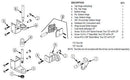 Bradley HDWT-SD1 Toilet Partition Door Hardware Kit, In-Swing for Bradley 1" Panels - TotalRestroom.com