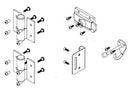 Bradley HDWC-SD1-RHFS Toilet Partition Flat Strike Door Hardware Kit for use with Bradley 1/2" Panels - TotalRestroom.com