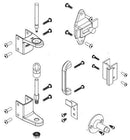 Bradley ZD2-SLWS Toilet Partition Hardware Kit, Surface-Latch, Wrap-Around Strike for Bradley 1" Panels - TotalRestroom.com