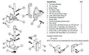 Bradley ZD2-SLWS Toilet Partition Hardware Kit, Surface-Latch, Wrap-Around Strike for Bradley 1" Panels - TotalRestroom.com