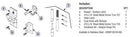 Bradley HDWP-SD1IH-NS Toilet Partition No Site Door Hardware Kit, In-Swing for use with Bradley 1" Panels - TotalRestroom.com