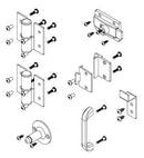 Bradley SD1-LHHC Toilet Partition ADA Door Hardware Kit, Left Hinge, Stainless Steel - TotalRestroom.com