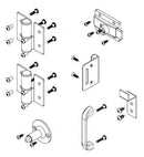 Bradley SD1-LHHCFS Toilet Partition ADA Flat Strike Door Hardware Kit, Stainless Steel - TotalRestroom.com