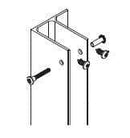 Bradley HDWP-A0016 Toilet Partition Pilaster Bracket Hardware Kit, Aluminum for use with Bradley 1" Panels - TotalRestroom.com