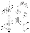 Bradley ZD2-FS Toilet Partition Hardware Kit, Flat-Strike, Out-Swing for Bradley 1" Panels - TotalRestroom.com