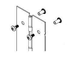 Bradley HDWC-S0137 Toilet Partition Continuous Piano Hinge, Stainless Steel - TotalRestroom.com